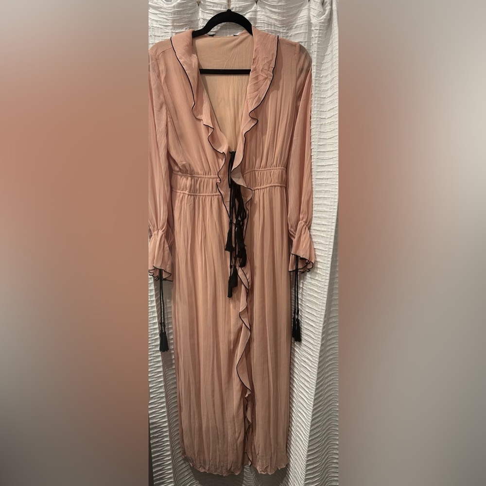 NWT Zara Ruffled Dress w/ Bows - Picture 3 of 5